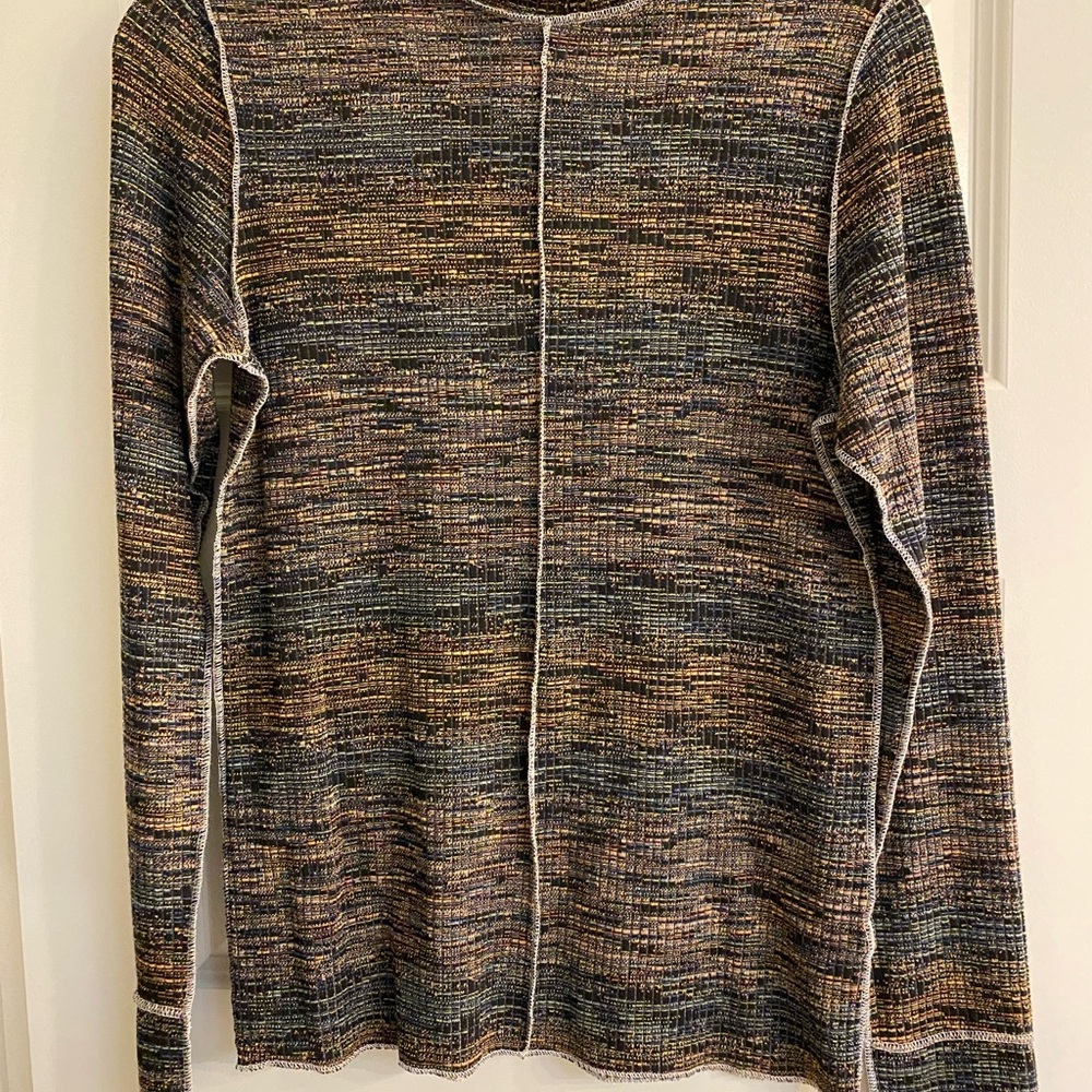 Multicolor Long Sleeve Knit Top